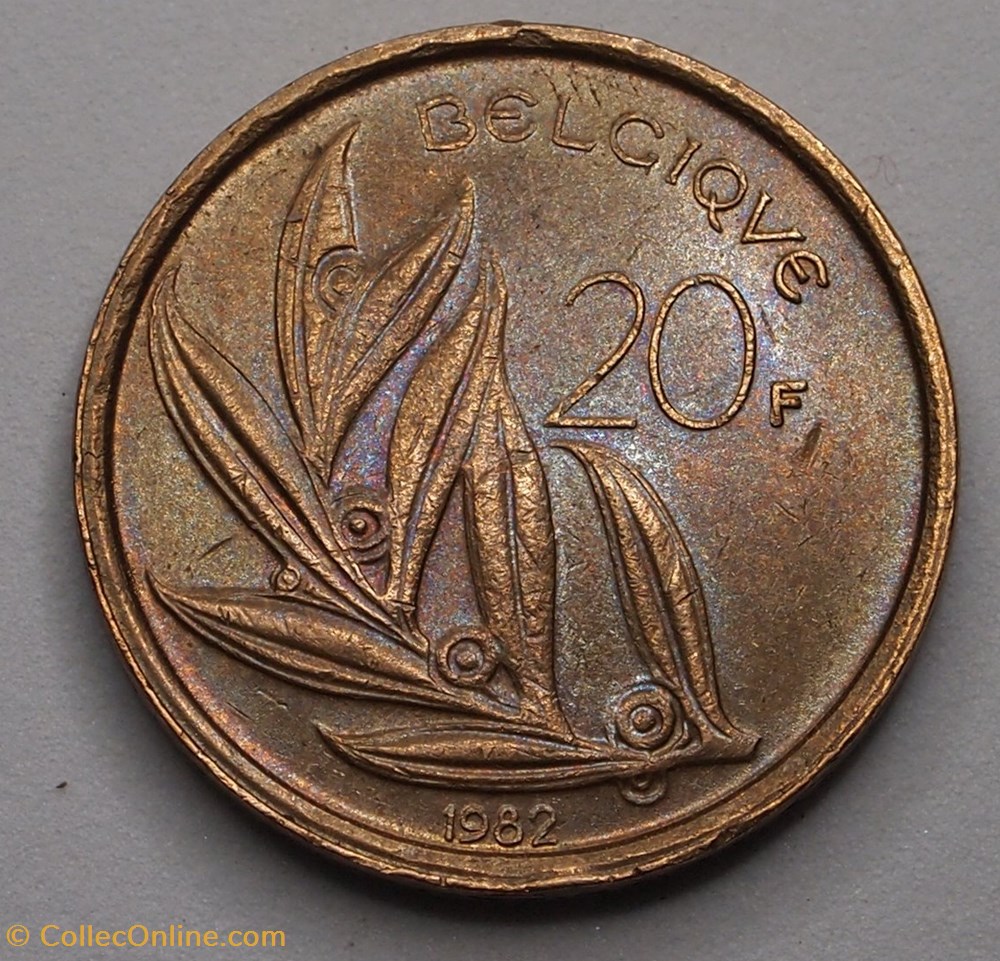 20 Francs - 1982 monnaies monde belgique 20 francs 1982