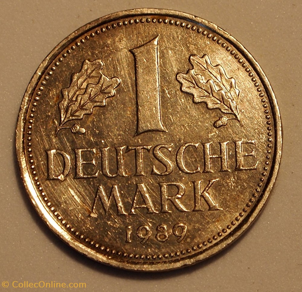 1 Mark - 1989 G monnaies monde allemagne 1 mark 1989 g