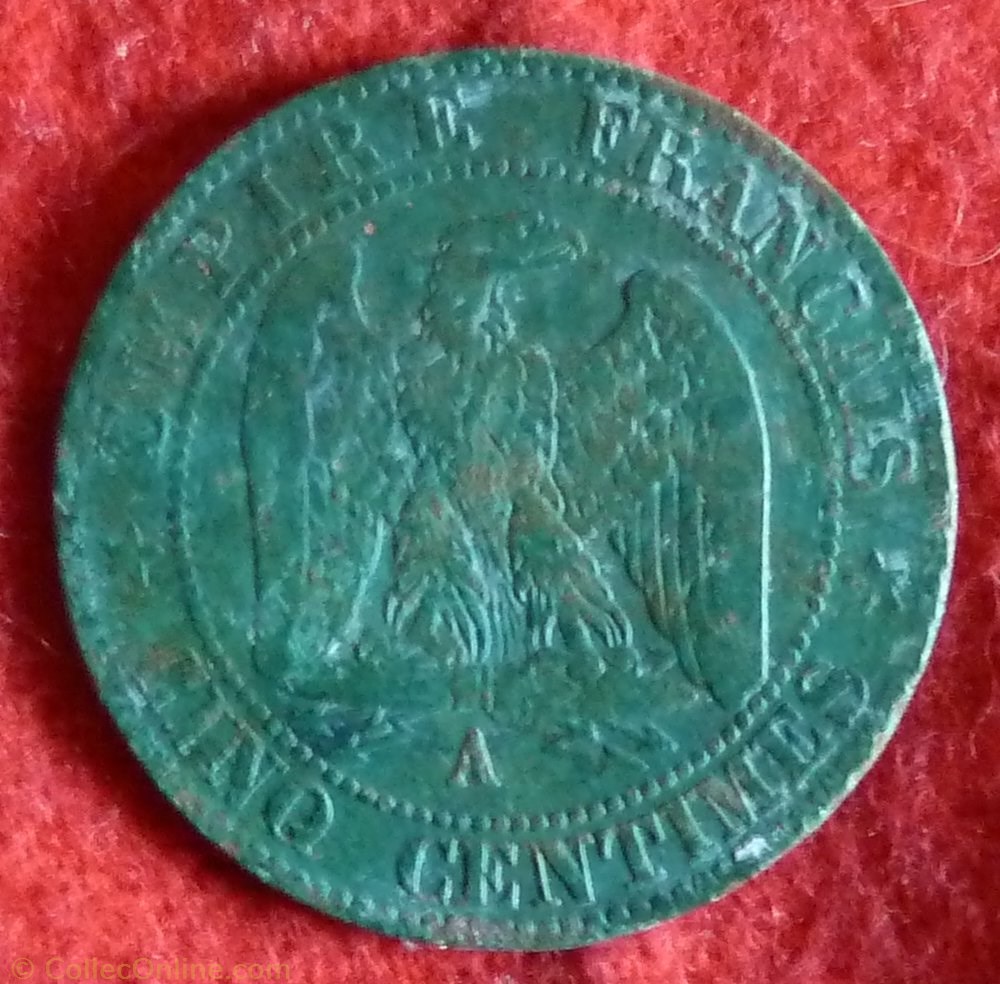 Napoléon III - 5 Centimes - 1865 - Paris monnaies monde france napoleon iii 5 centimes 1865 paris