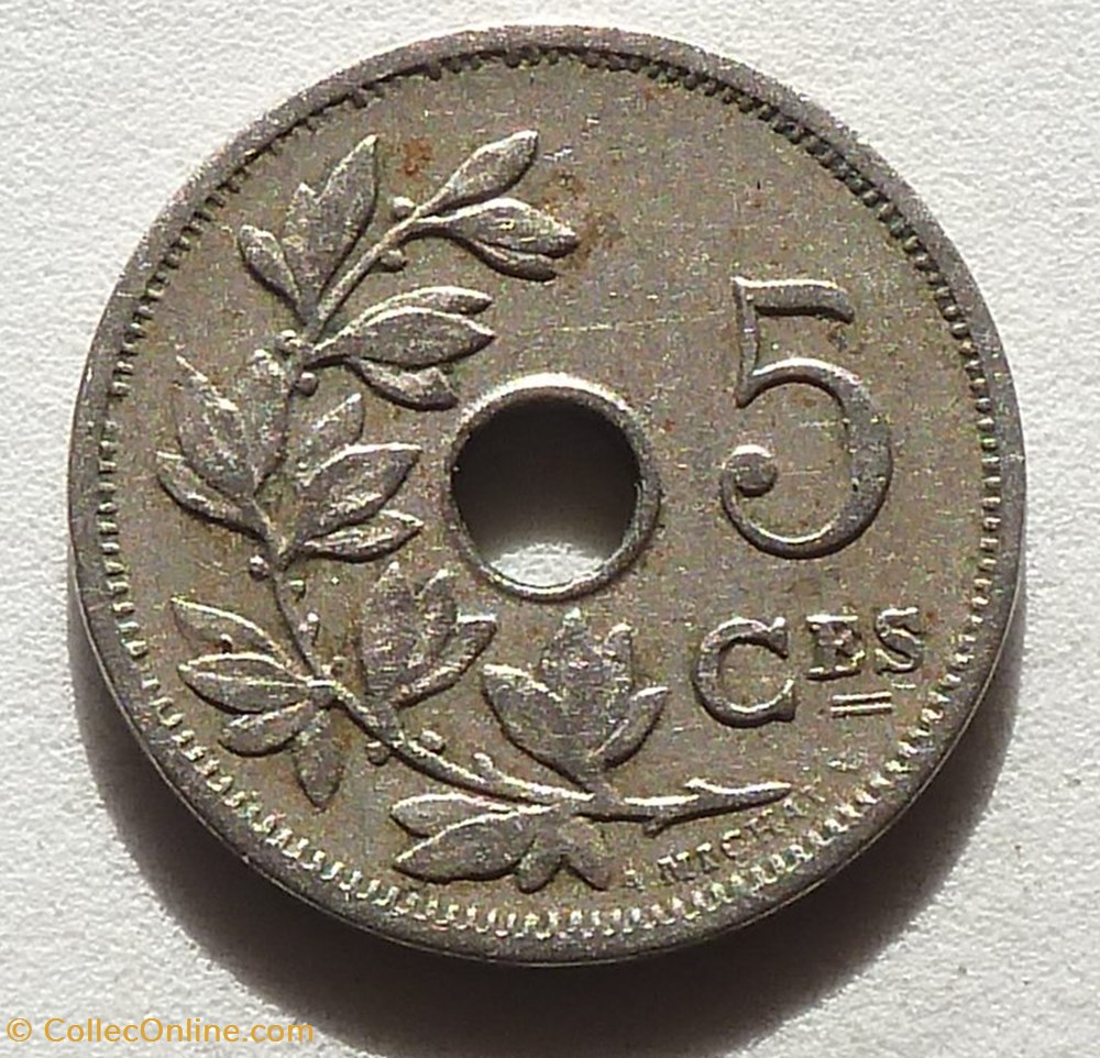 5 Centimes - 1907 monnaies monde belgique 5 centimes 1907