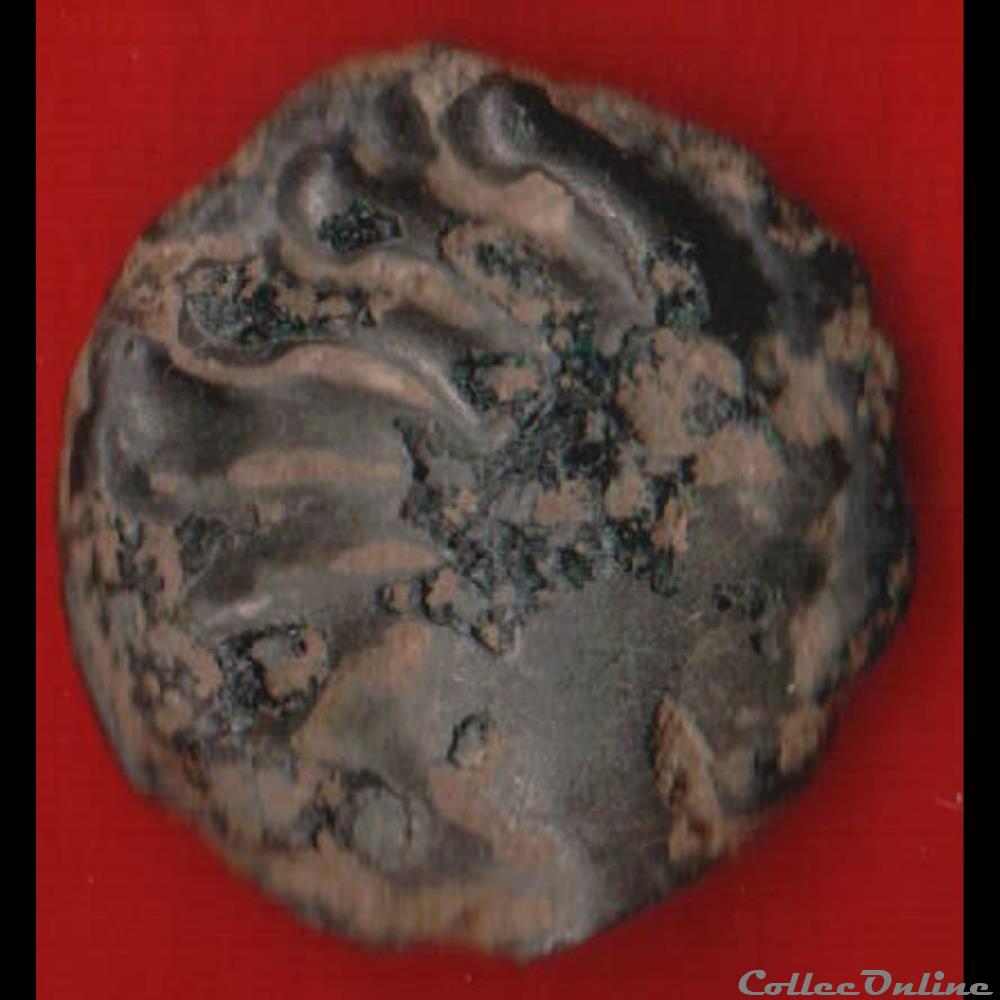 Senones - Potin à la tête “d’indien” et au sanglier monnaies antiques celtes senones potin a la tete d indien et au sanglier