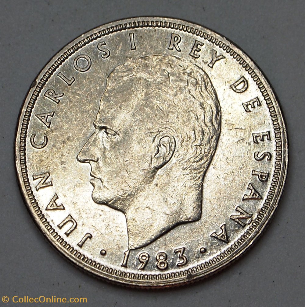 5 Pesetas - 1983 monnaies monde espagne 5 pesetas 1983