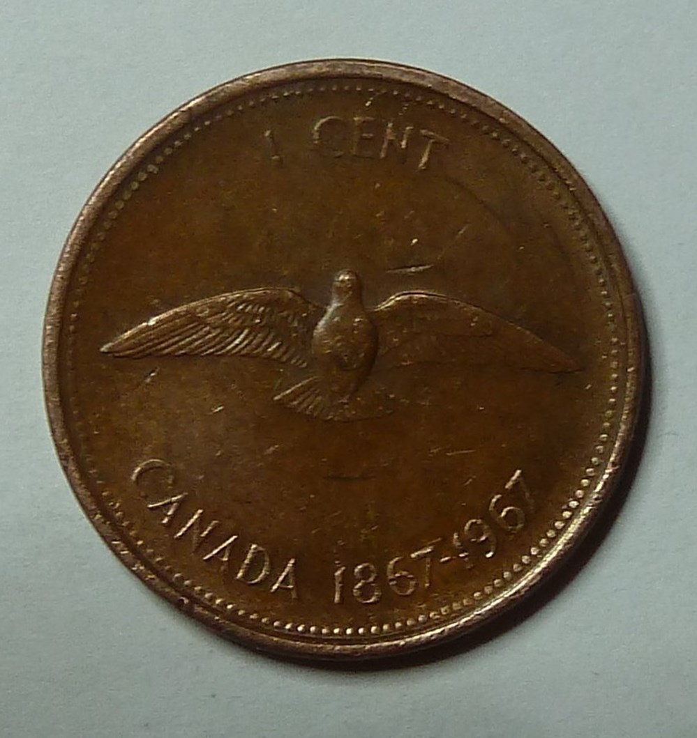 1 Cent - 1967 monnaies monde canada 1 cent 1967