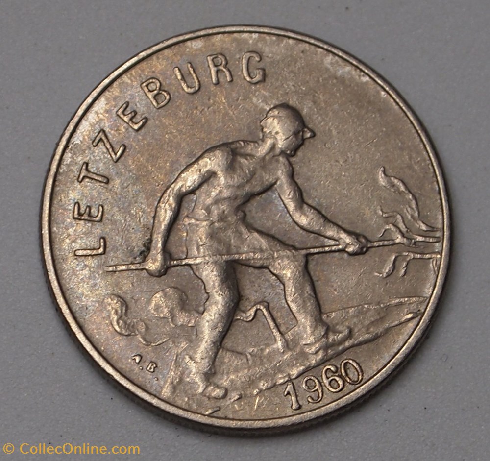 1 Franc - 1960 monnaies monde luxembourg 1 franc 1960