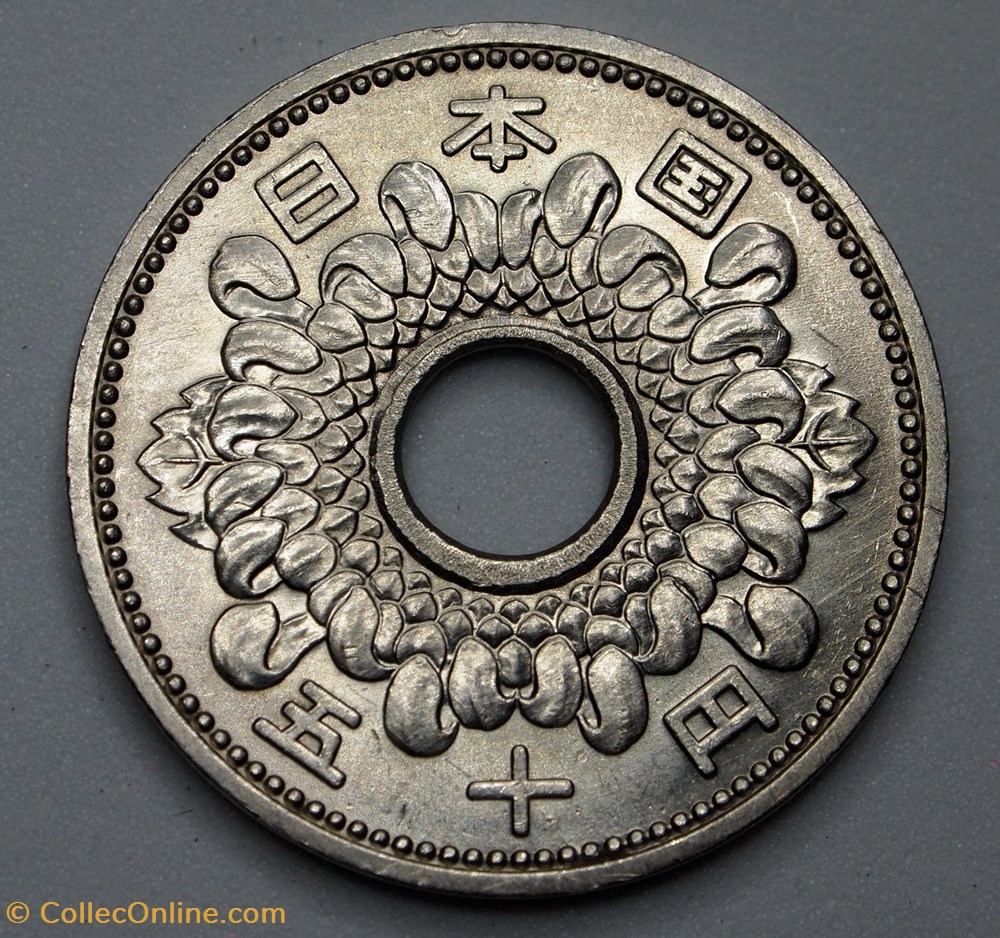 monnaies monde japon 50 yen 1965