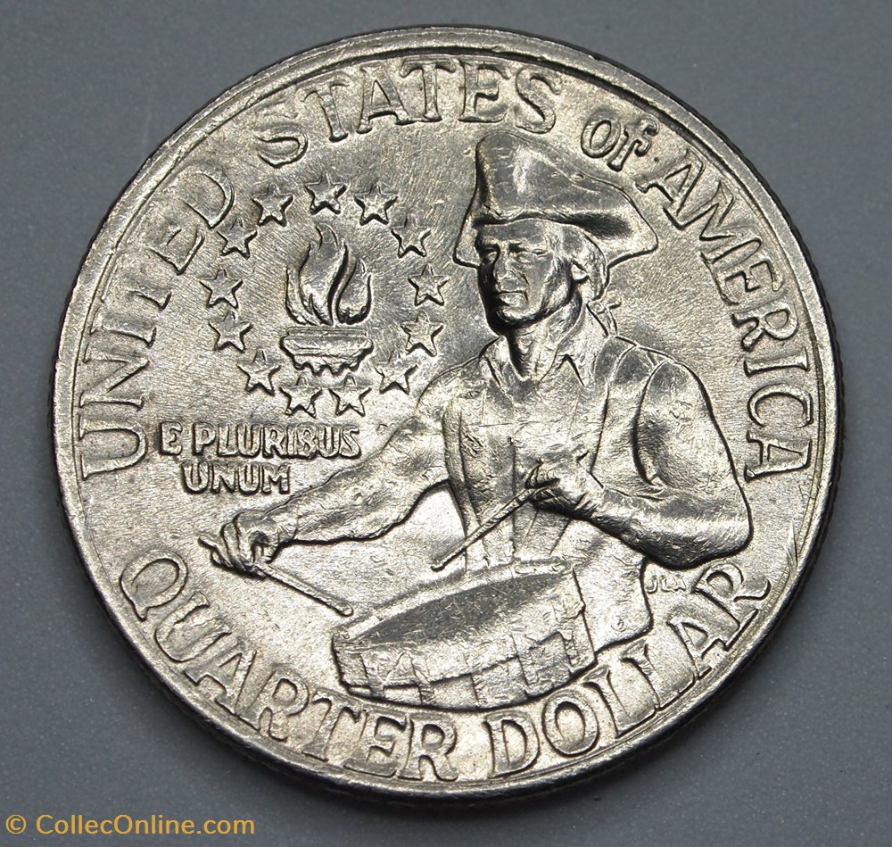 1/4 dollar ( 25 cents ) - 1976 monnaie monde etat uni 1 4 dollar 25 cents 1976