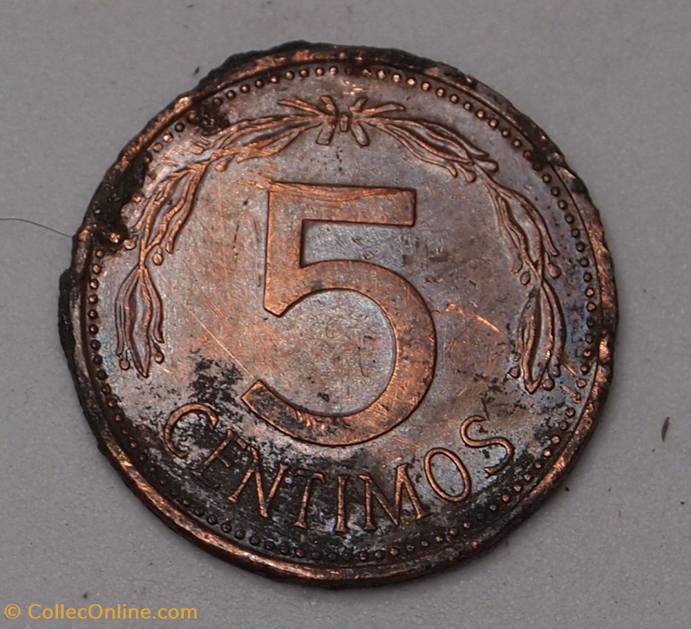 5 Centimos - 1977 monnaies monde venezuela 5 centimos 1977