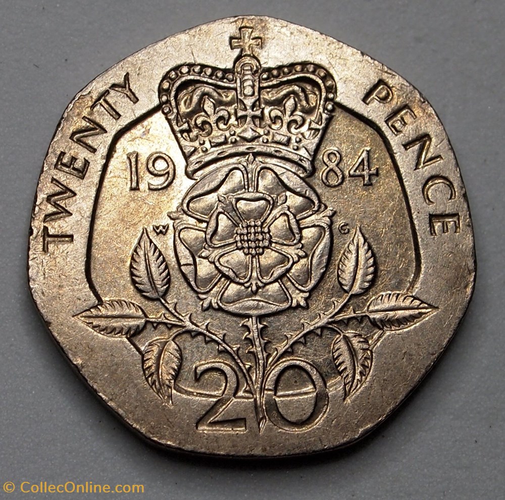 20 Pence - 1984 monnaies monde royaume uni 20 pence 1984