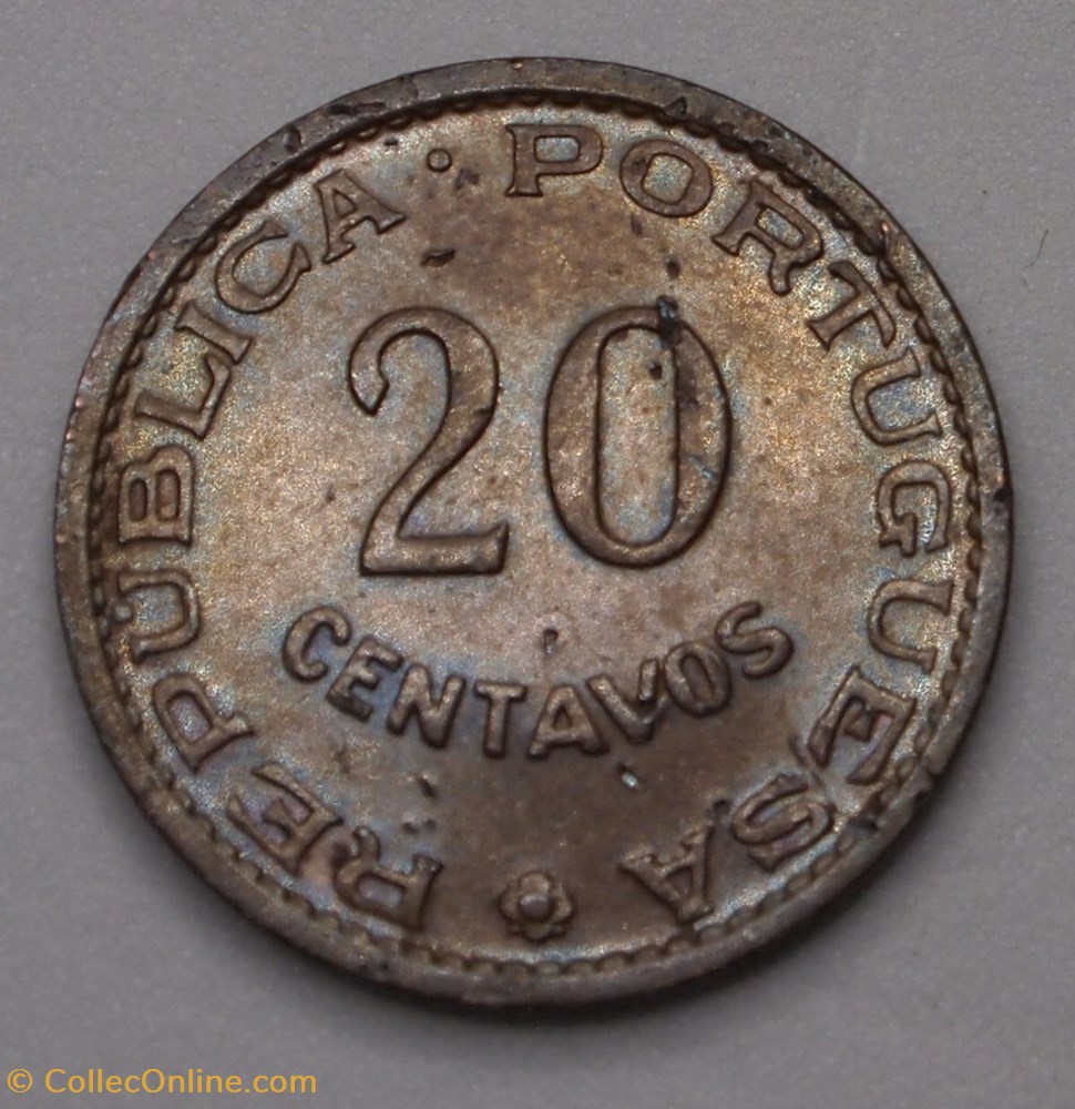 monnaies monde mozambique 20 centavos 1961