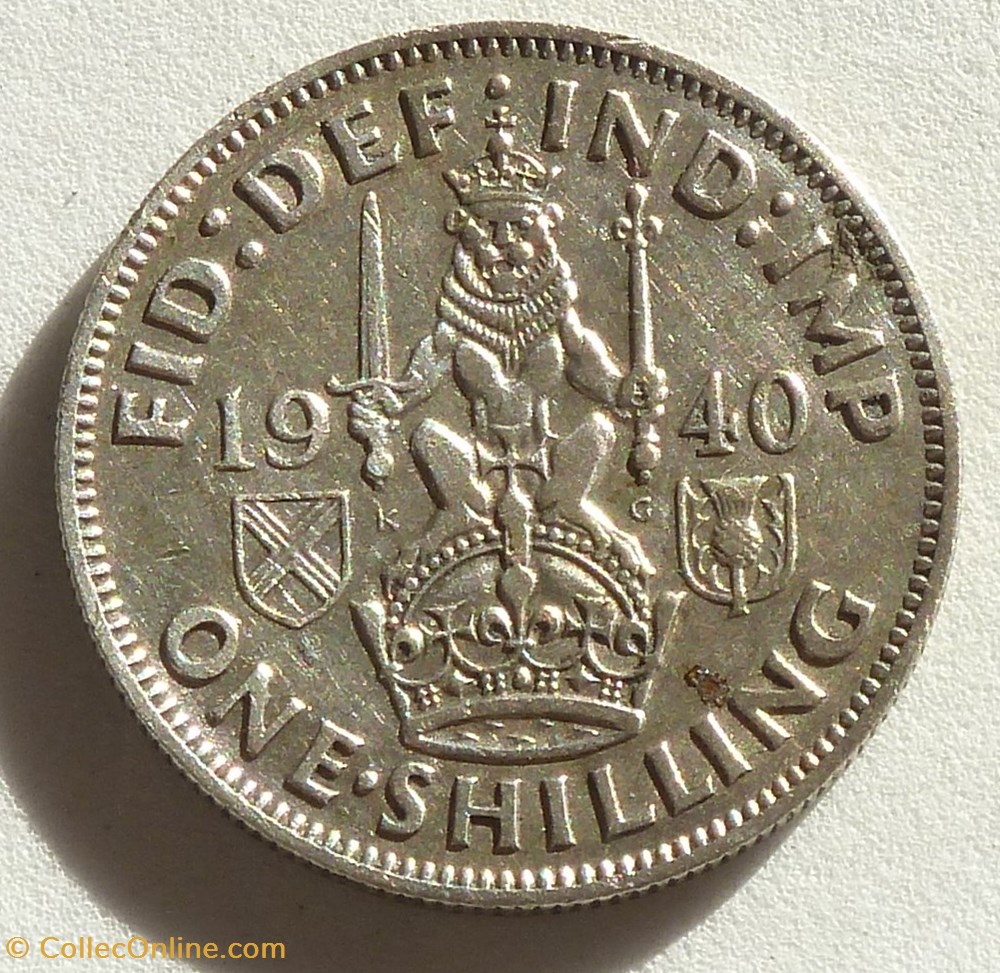 1 Shilling - 1940 monnaies monde royaume uni 1 shilling 1940