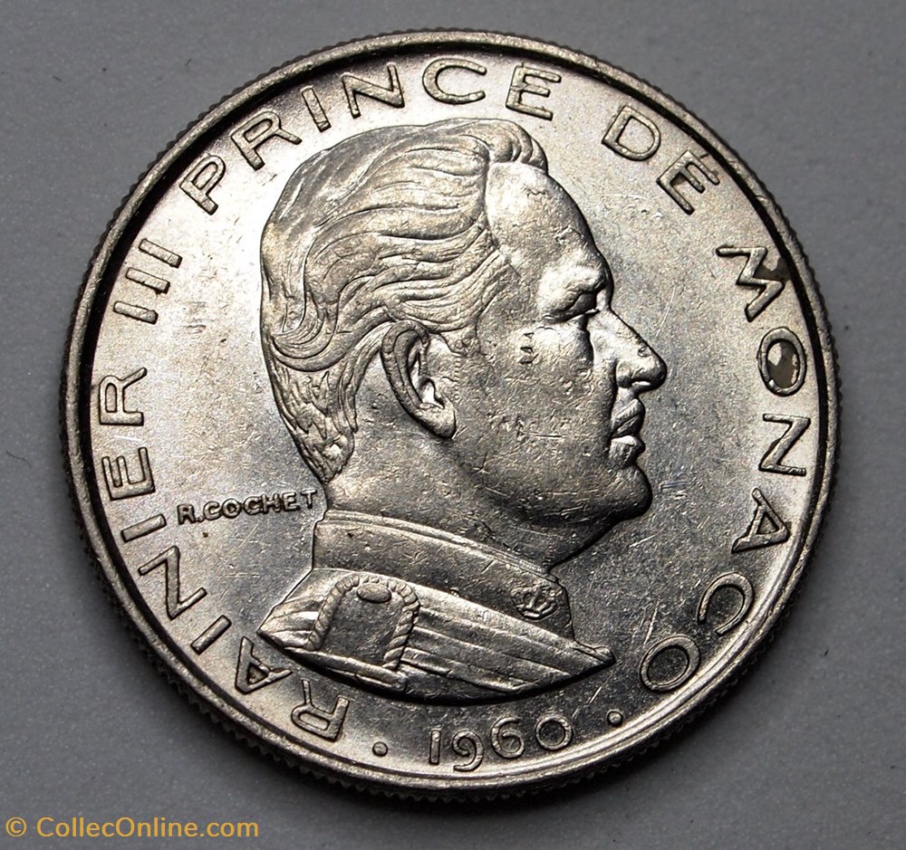 1 Franc - 1960 monnaie monde monaco 1 franc 1960