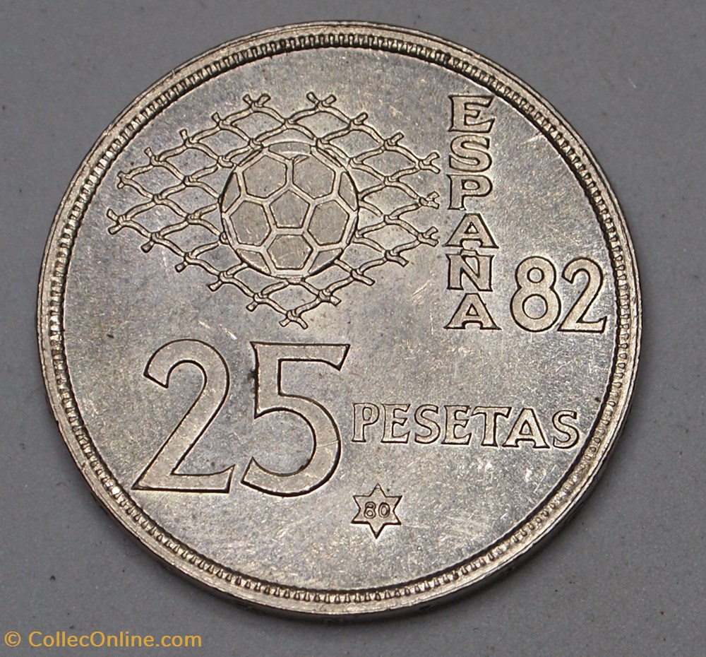 monnaies monde espagne 25 pesetas 1980