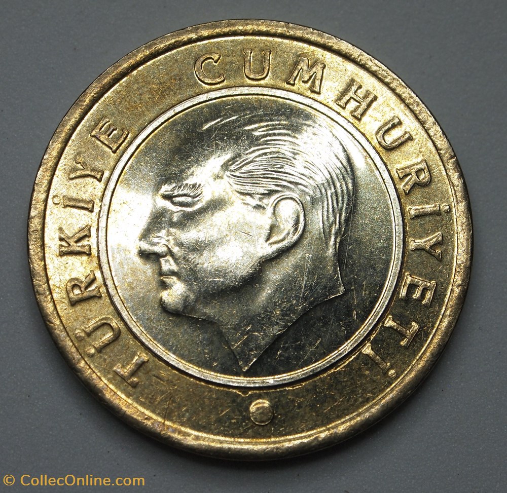 monnaie monde turquie 1 lira 2018