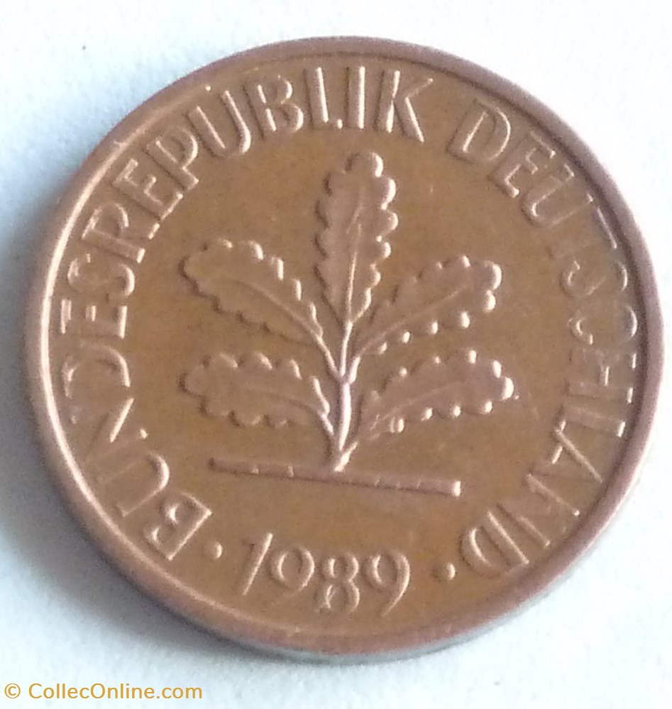 2 Pfennig - 1989 D monnaies monde allemagne 2 pfennig 1989 d