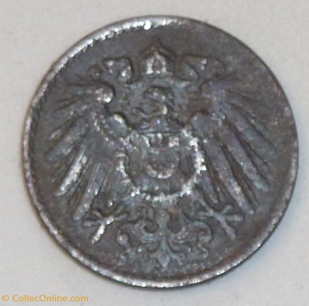 5 Pfennig - 1917 A monnaies monde allemagne 5 pfennig 1917 a