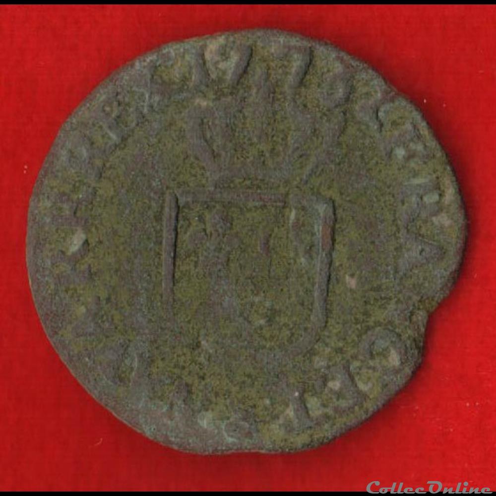 Liard - 1773 - Reims monnaies europe medievale france royales liard 1773 reims