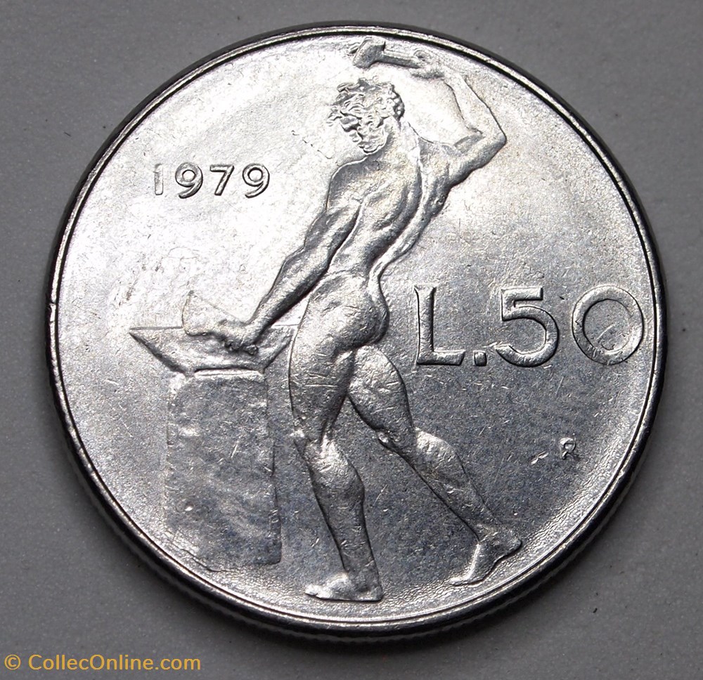 50 Lires - 1979 R monnaies monde italie 50 lires 1979 r
