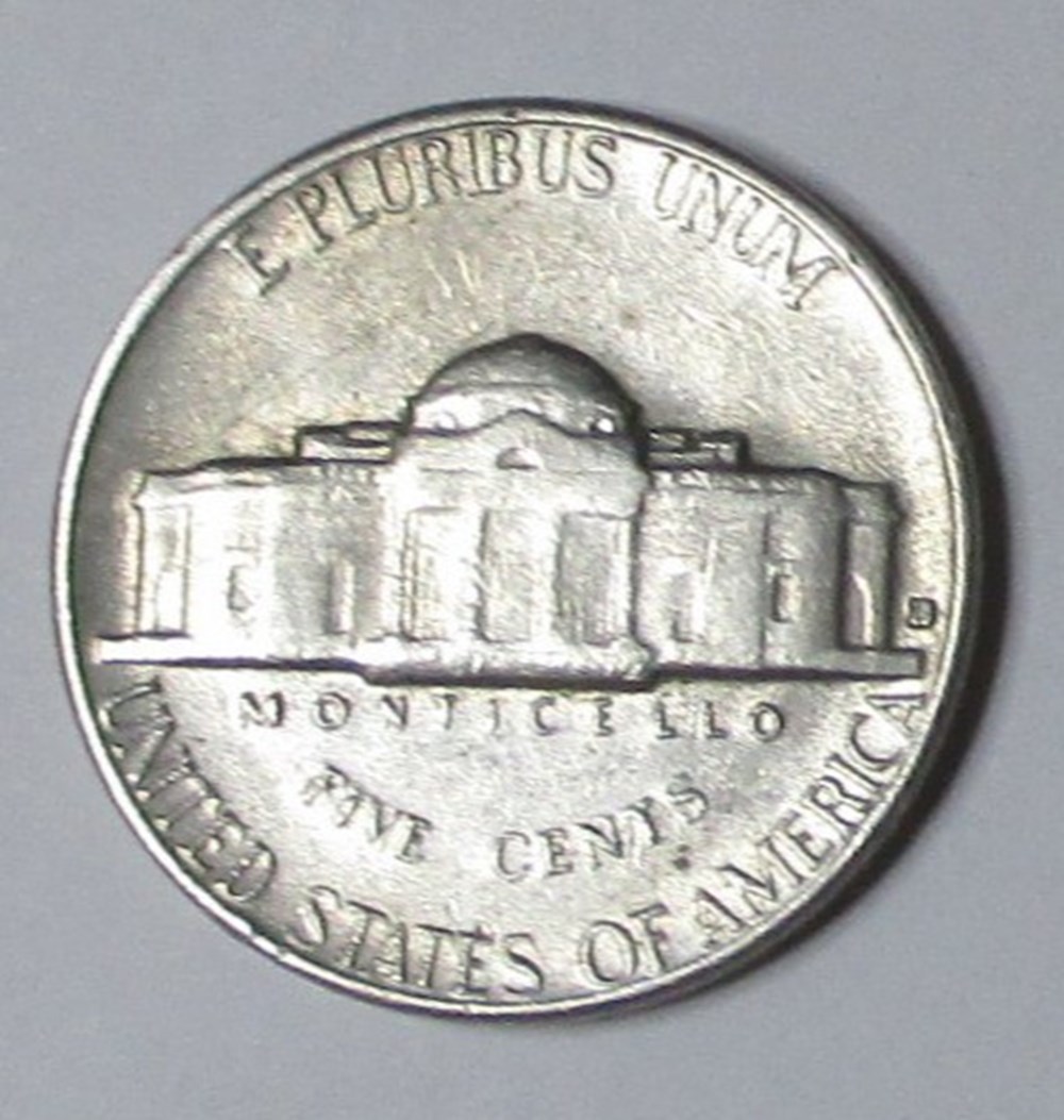 5 cents - 1964 D monnaies monde etats unis 5 cents 1964 d