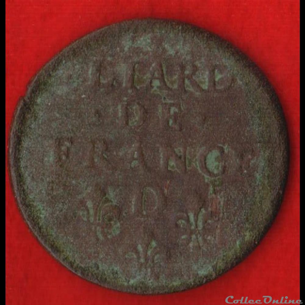 Liard de France - 165? - Vimy monnaies europe medievale royales liard de france 165 vimy