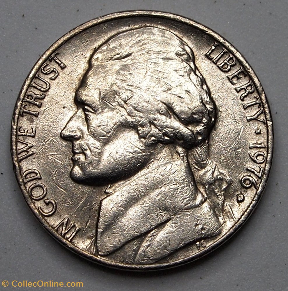 5 cents - 1976 D monnaie monde etat uni 5 cents 1976 d