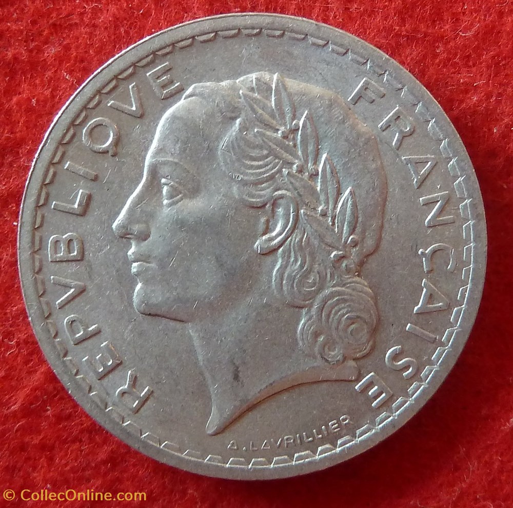 Lavrillier - 5 Francs - 1947 monnaies monde france lavrillier 5 francs 1947