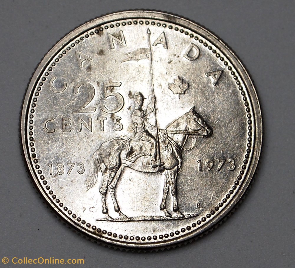 25 Cents - 1973 monnaies monde canada 25 cents 1973