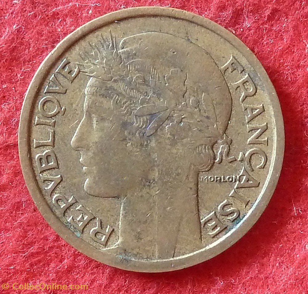 Morlon - 1 Franc - 1934 monnaies monde france morlon 1 franc 1934
