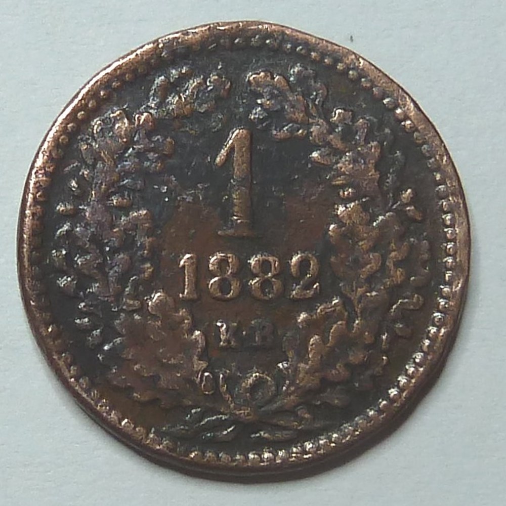 1 Kreuzer - 1882 monnaies monde hongrie 1 kreuzer 1882