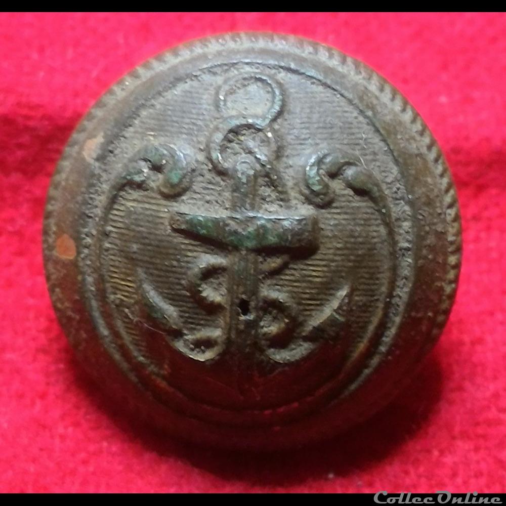bouton militaire marine troisieme republique officier et adjudant de marine