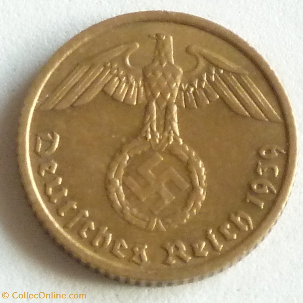 5 Pfennig - 1939 A monnaies monde allemagne 5 pfennig 1939 a