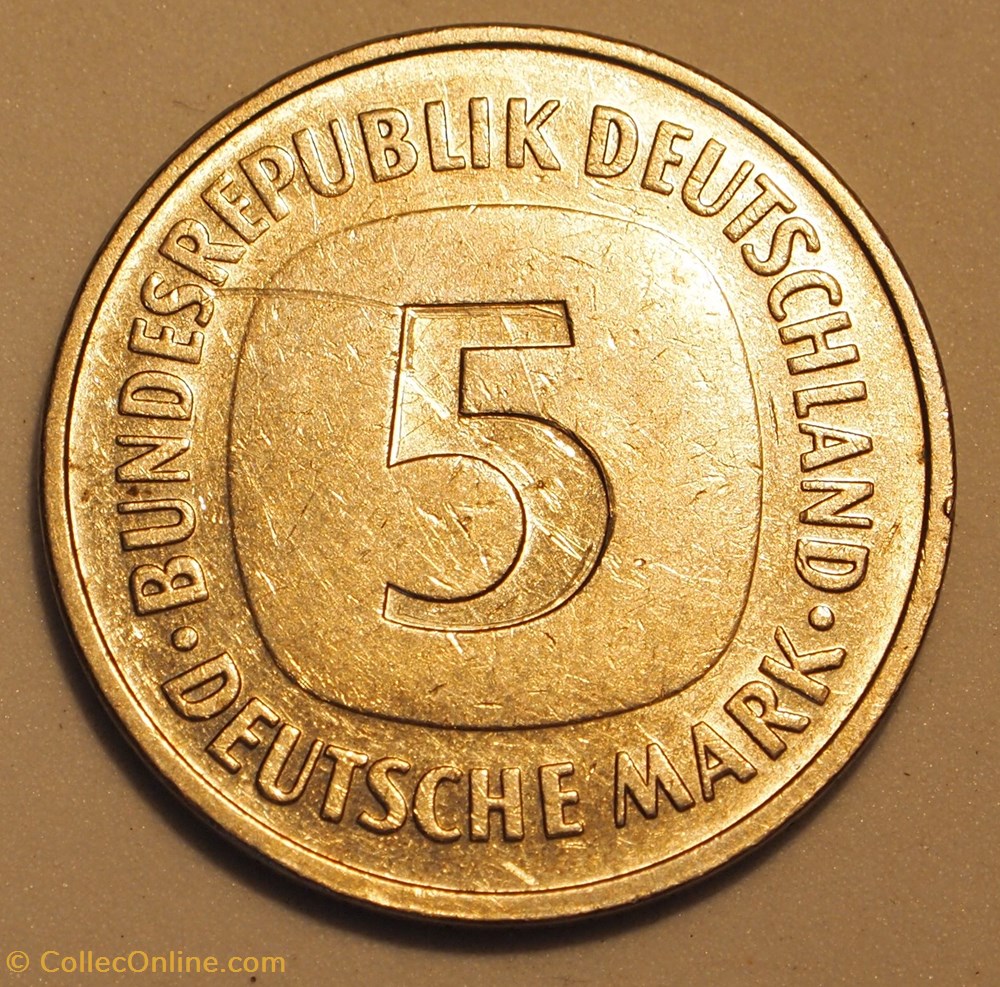 5 Mark - 1978 F monnaies monde allemagne 5 mark 1978 f