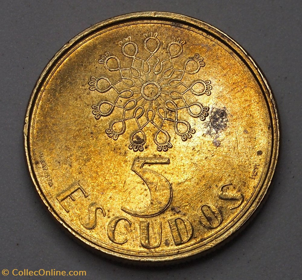 5 Escudos - 1991 monnaie monde portugal 5 escudos 1991