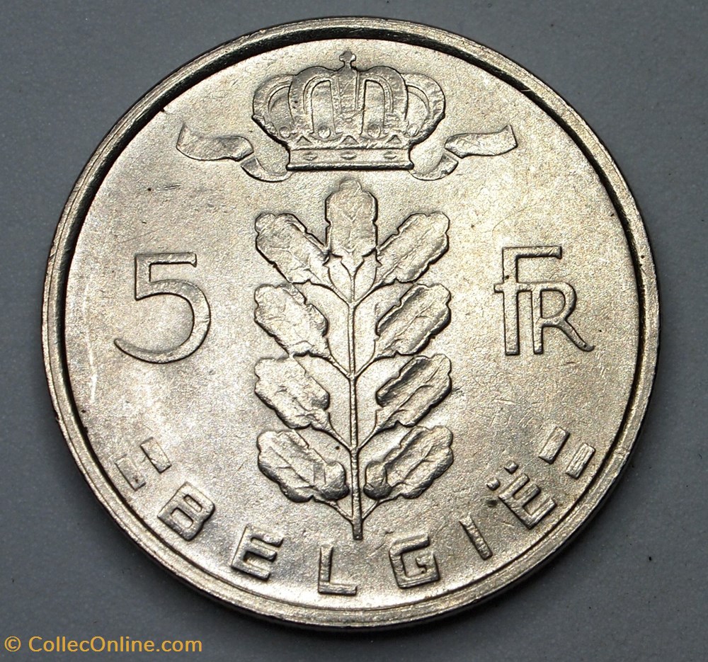 5 Francs - 1974 monnaies monde belgique 5 francs 1974