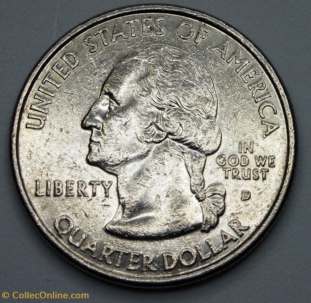 monnaie monde etat uni 1 4 dollar 25 cents 2002 d