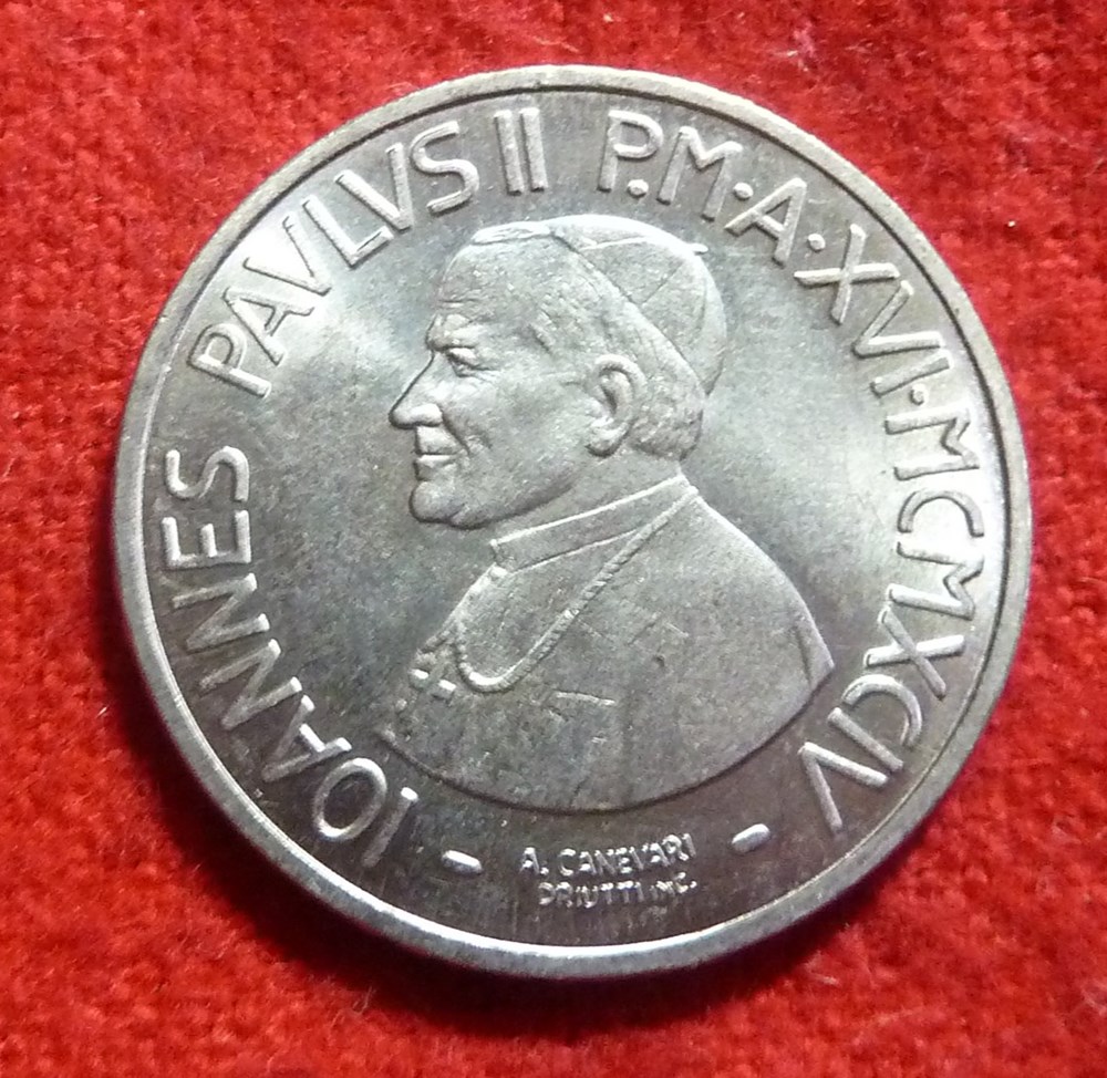 monnaies euros a vatican 100 lires 1994