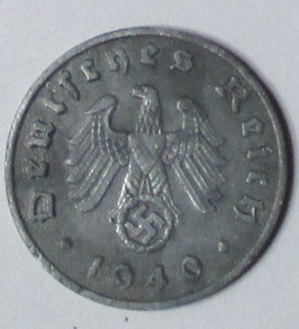 monnaies monde allemagne 1 pfennig 1940 j