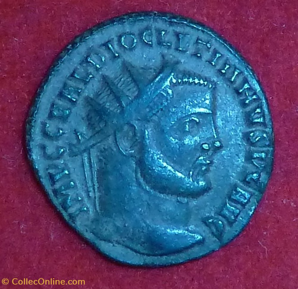 Dioclétien - Pseudo ou néo-aurelianus - Voeux 20ème anniversaire monnaies antiques romaines imperiales republicaines diocletien pseudo ou neo aurelianus voeux 20eme anniversaire