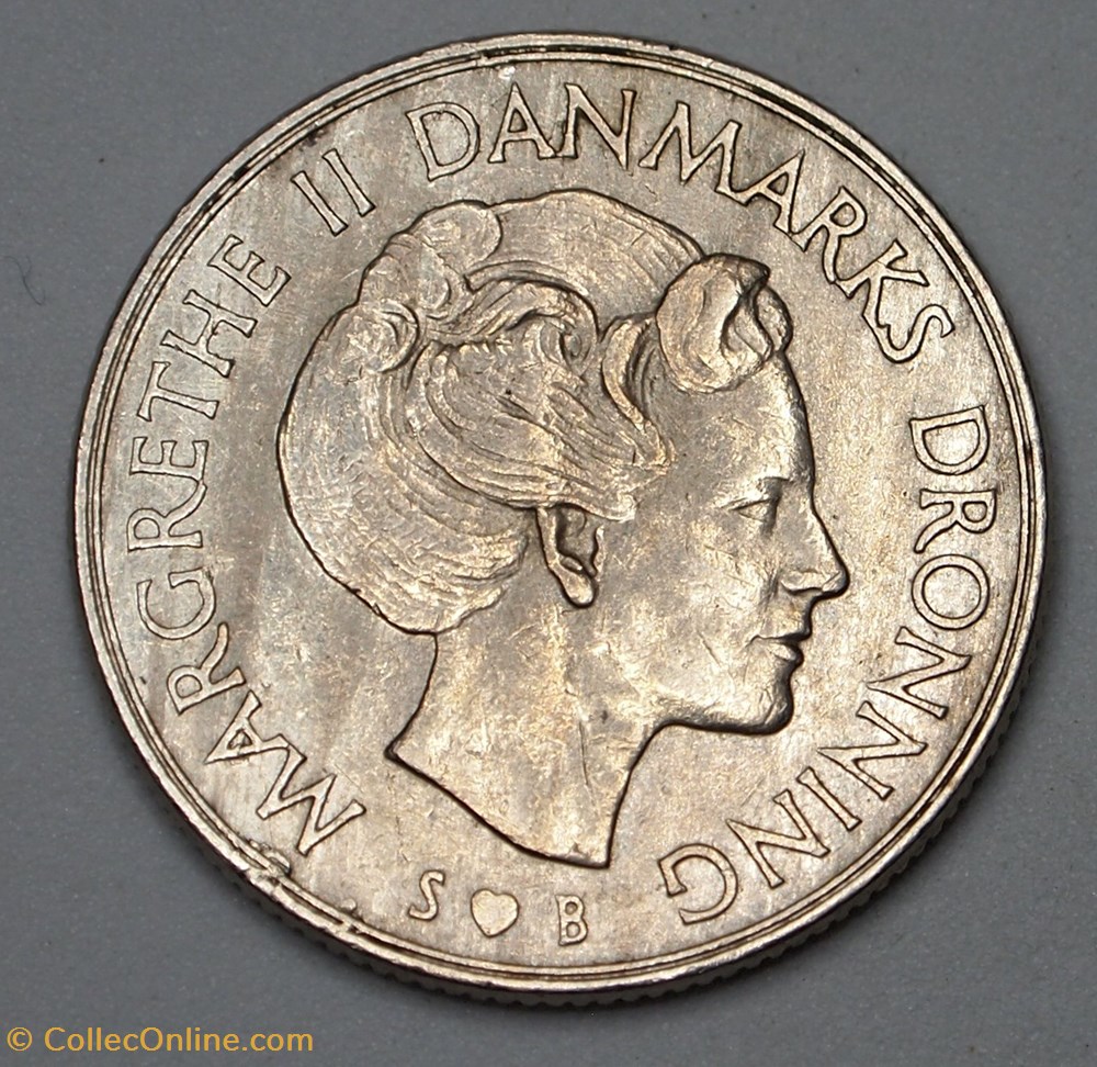 1 Krone - 1973 S B monnaies monde danemark 1 krone 1973 s b