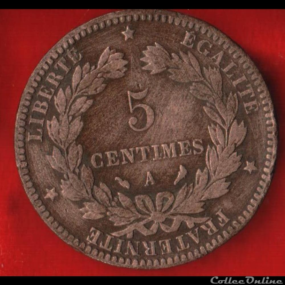 5 Centimes - Cérès - 1897 - Paris monnaies monde france 5 centimes ceres 1897 paris