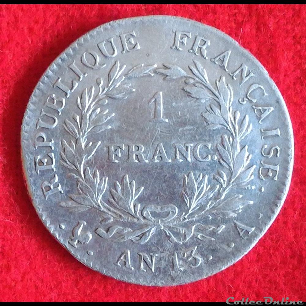 monnaies monde france 1 franc 1805 paris