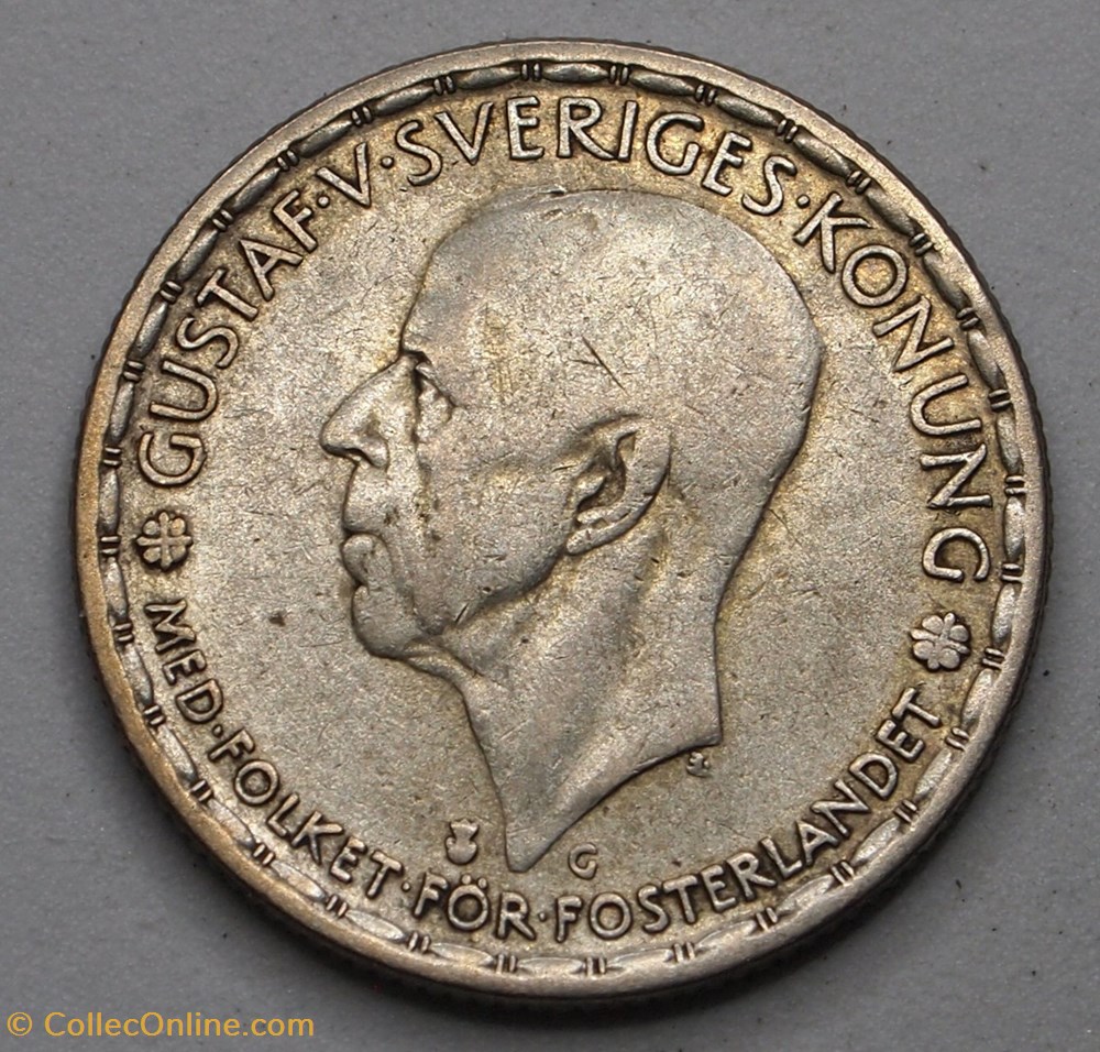 1 Krona - 1942 G monnaie monde suede 1 krona 1942 g