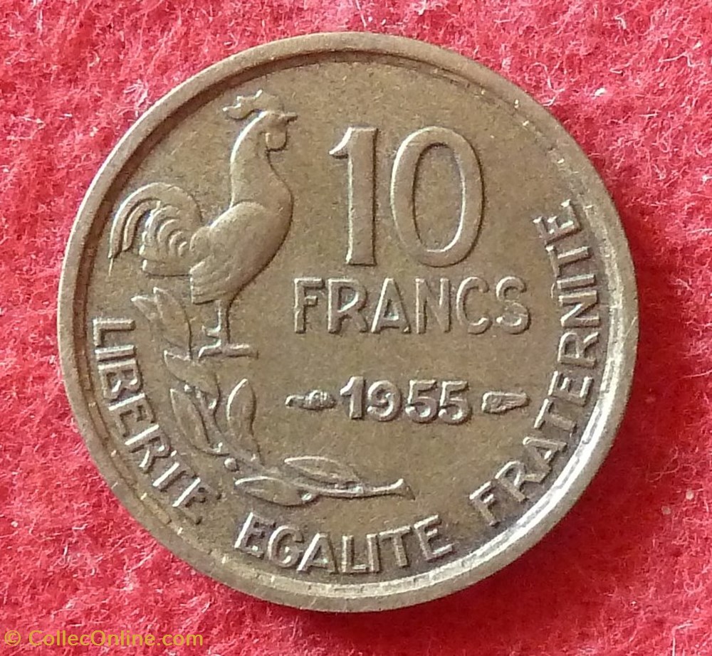 Guiraud - 10 Francs - 1955 monnaies monde france guiraud 10 francs 1955