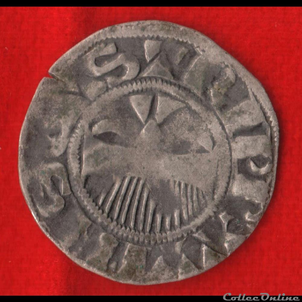 Comté de Provins - 1181-1197 - Denier monnaies europe medievale a france feodales comte de provins 1181 1197 denier
