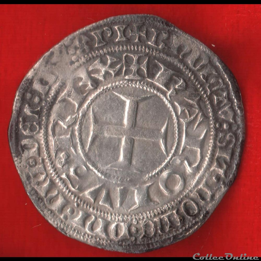 monnaies europe medievale a france royales gros tournois 1369