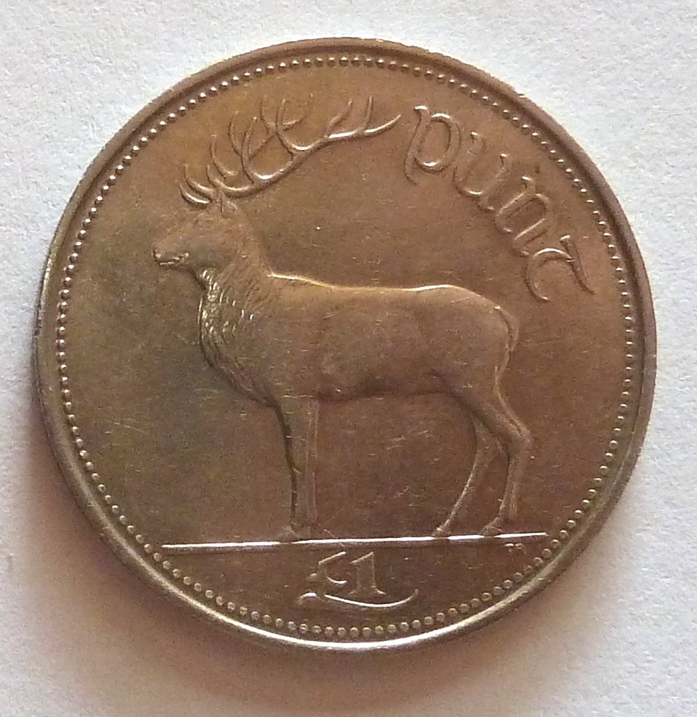 1 Livre - 1990 monnaies monde irlande 1 livre 1990
