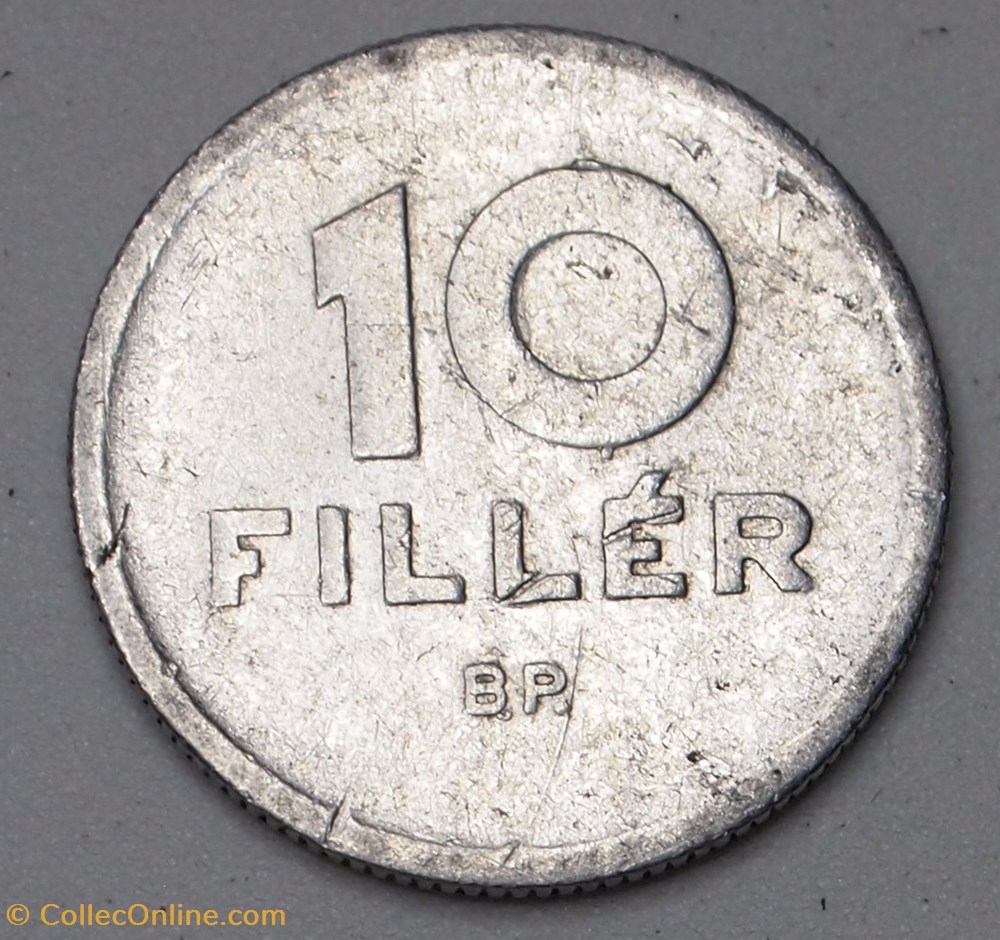 10 Filler - 1957 BP monnaies monde hongrie 10 filler 1957 bp