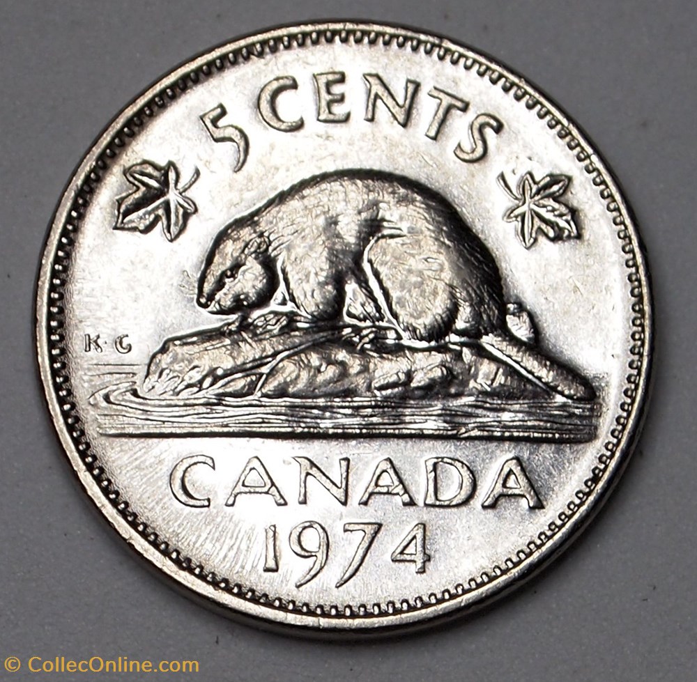 5 Cents - 1974 monnaies monde canada 5 cents 1974