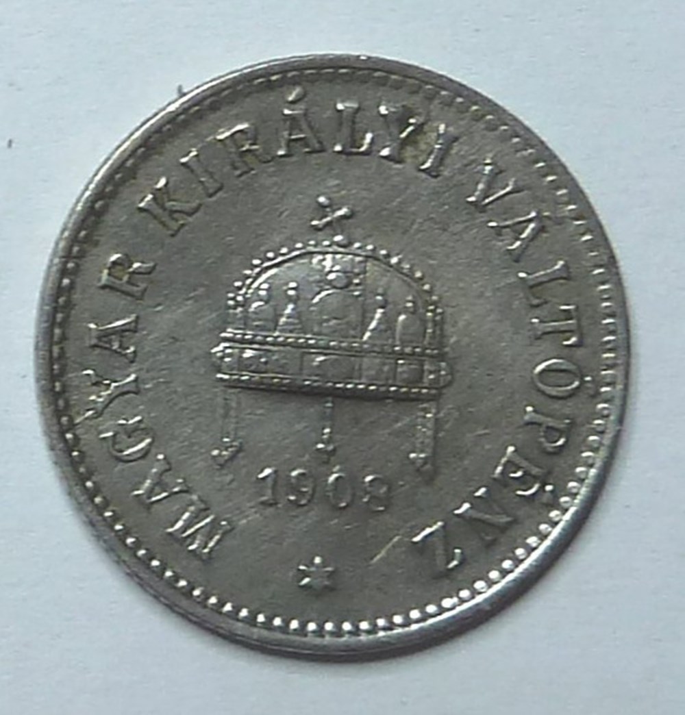 10 Filler - 1908 monnaies monde hongrie 10 filler 1908