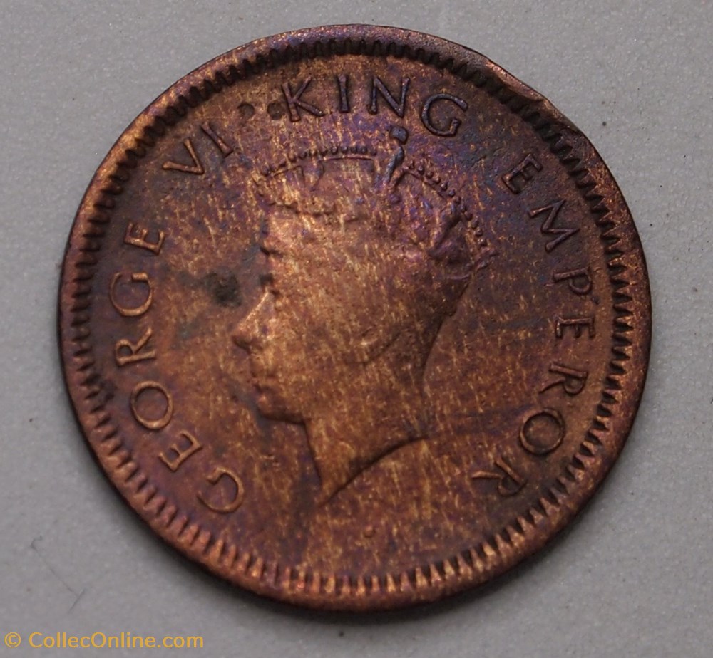 1/12 Anna - 1939 monnaie monde inde 1 12 anna 1939