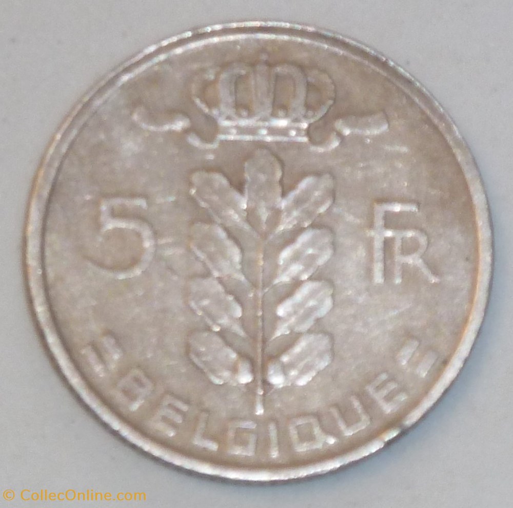 5 Francs - 1973 monnaies monde belgique 5 francs 1973